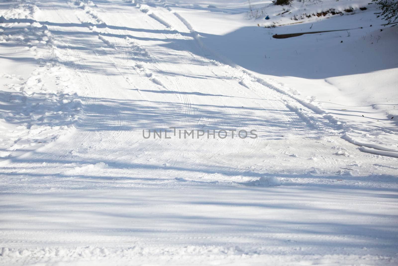 Tire Tracks in the Snow by tornado98