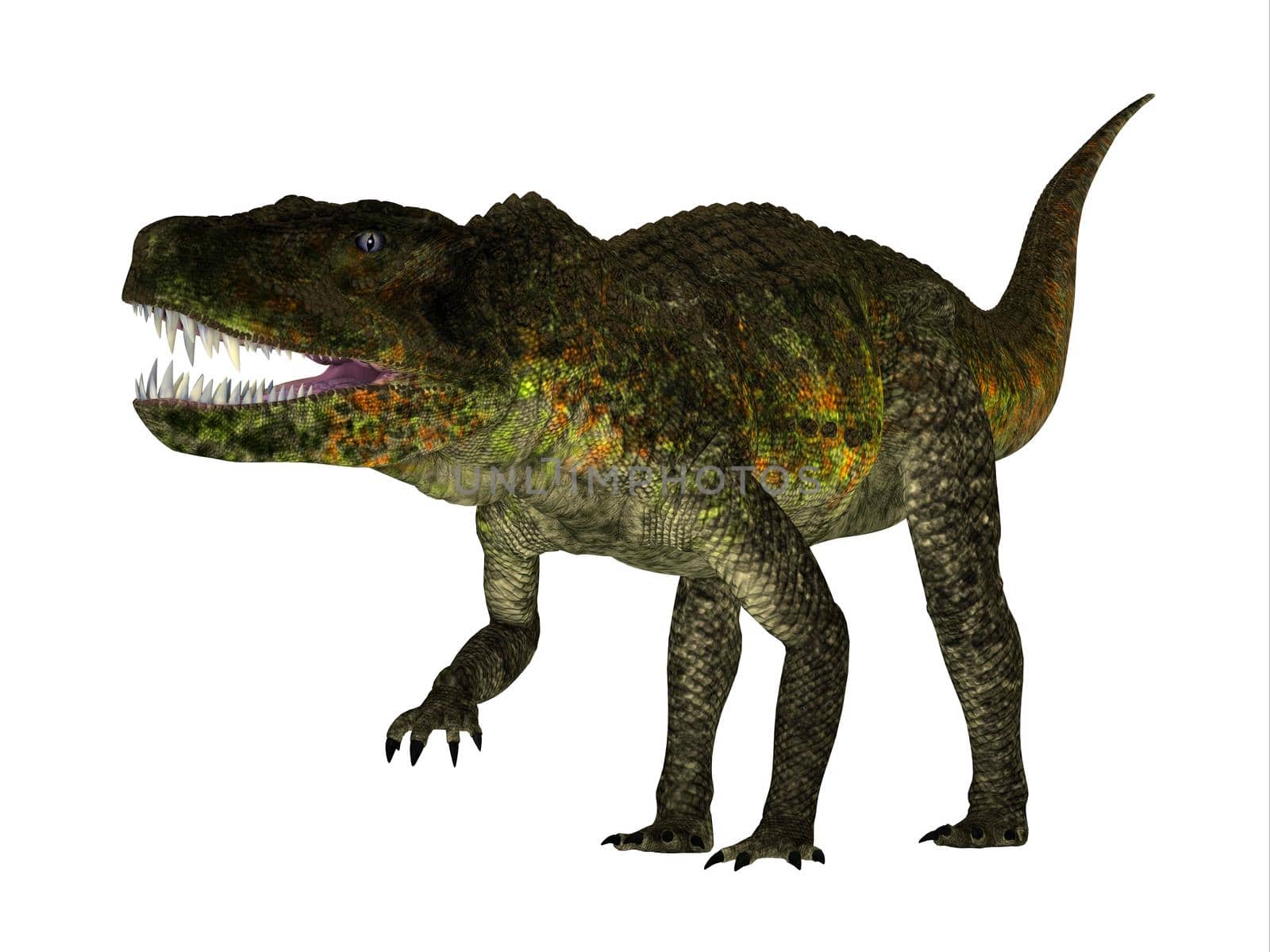 Postosuchus Reptile Walking by Catmando