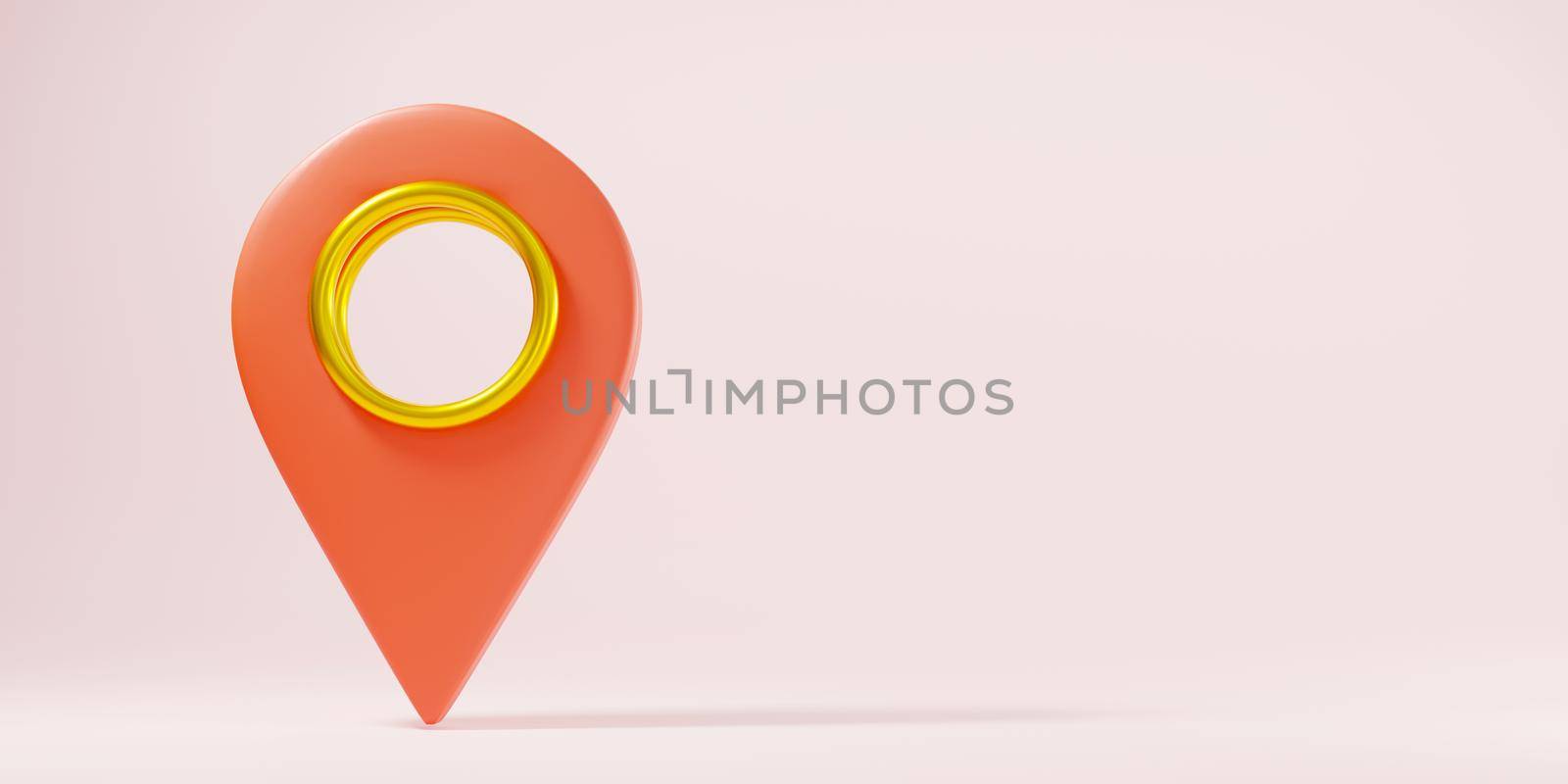 Map pinpoint symbol place location design style modern icon by Sorapop