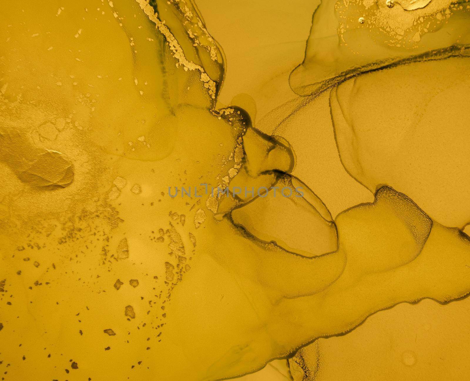 Gold Fluid Art. Abstract Liquid Background. Alcohol Ink Effect. Marble Paint. Fluid Art. Modern Wave Wallpaper. Glitter Watercolor Splash. Golden Acrylic Oil Illustration. Liquid Fluid Art.