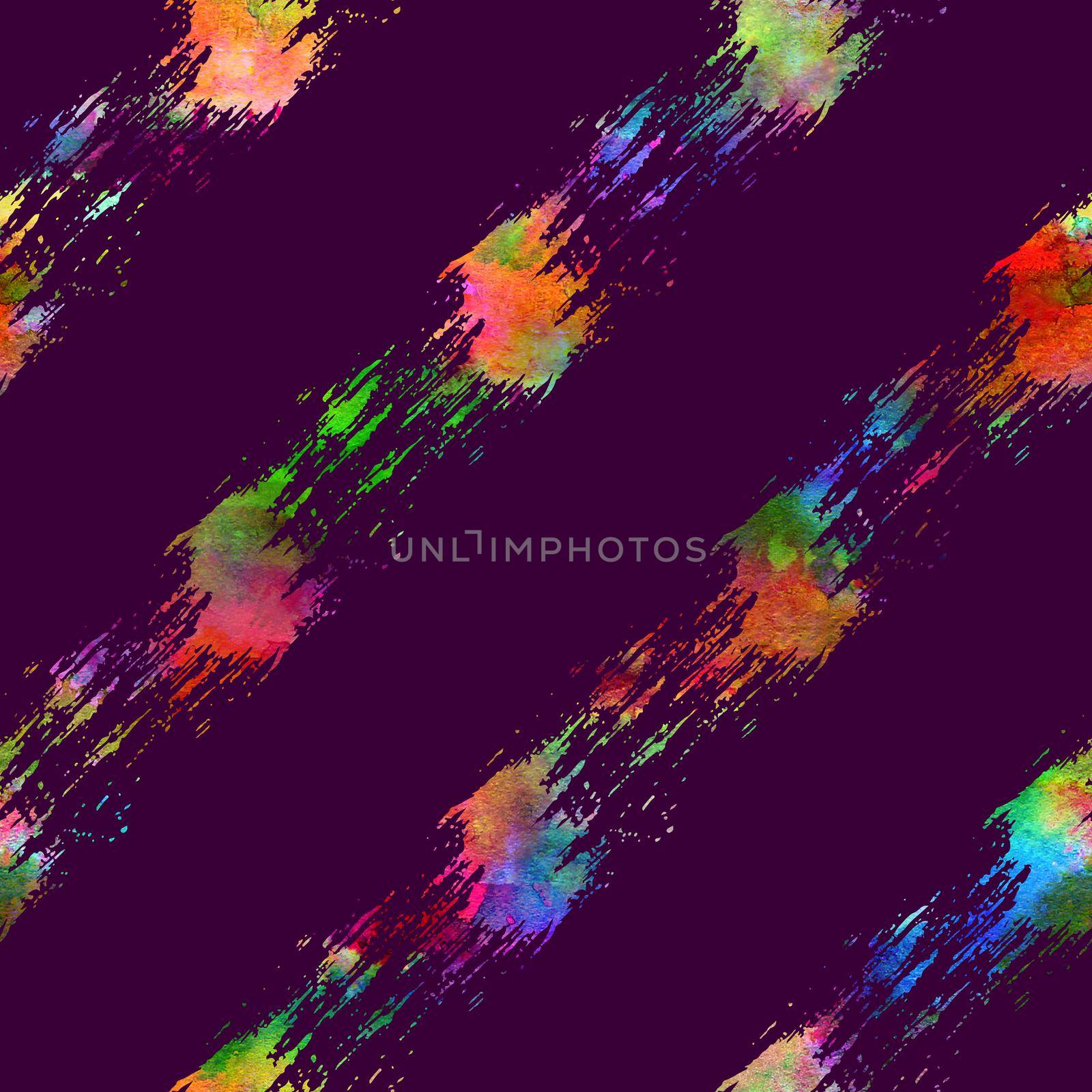 Brush Stroke Line Stripe Geometric Grung Pattern Seamless in Rainbow Color Background. Gunge Collage Watercolor Texture for Teen and School Kids Fabric Prints Grange Design with lines.