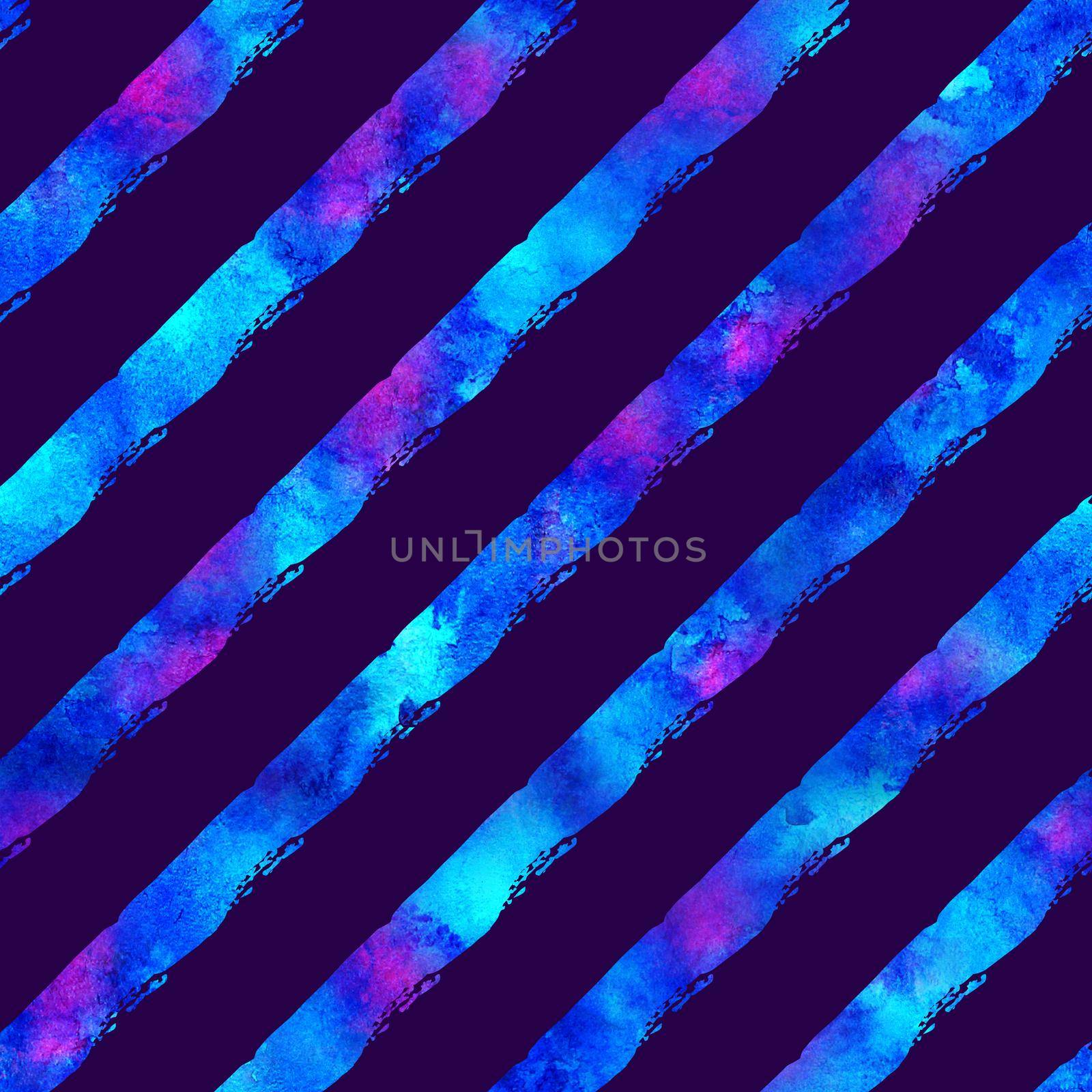 Brush Stroke Line Stripe Geometric Grung Pattern Seamless in Blue Color Background. Gunge Collage Watercolor Texture for Teen and School Kids Fabric Prints Grange Design with lines.