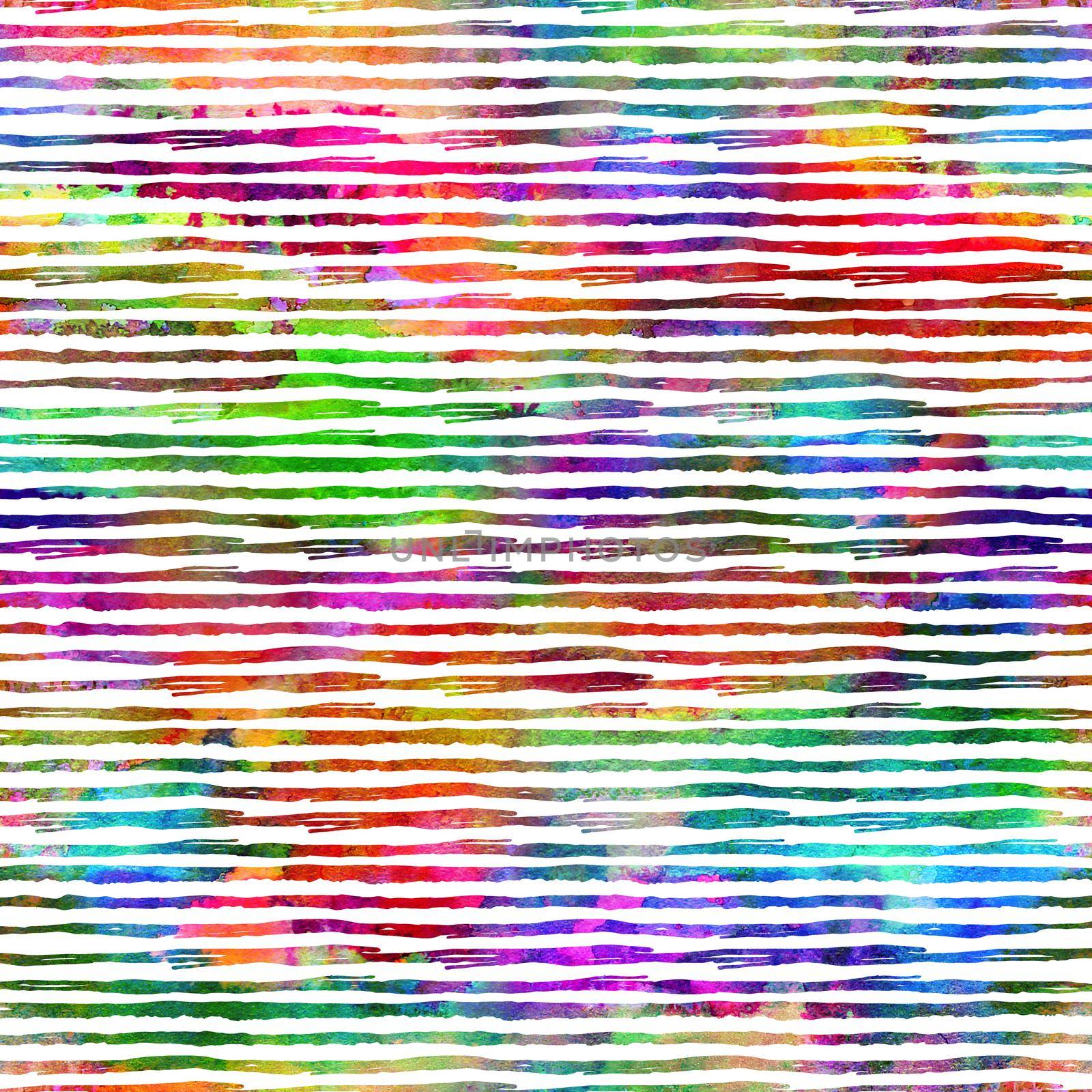 Brush Stroke Line Stripe Geometric Grung Pattern Seamless in Rainbow Color Background. Gunge Collage Watercolor Texture for Teen and School Kids Fabric Prints Grange Design with lines.