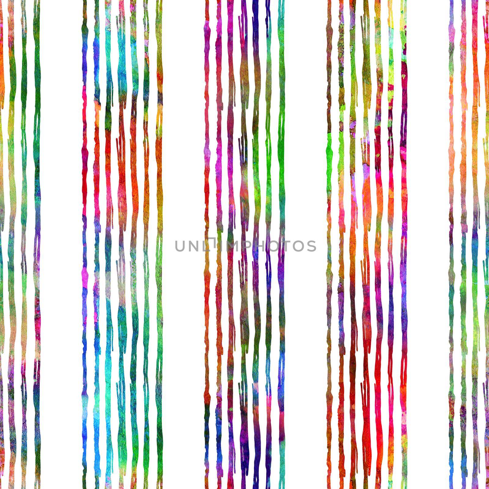 Brush Stroke Line Stripe Geometric Grung Pattern Seamless in Rainbow Color Background. Gunge Collage Watercolor Texture for Teen and School Kids Fabric Prints Grange Design with lines by DesignAB