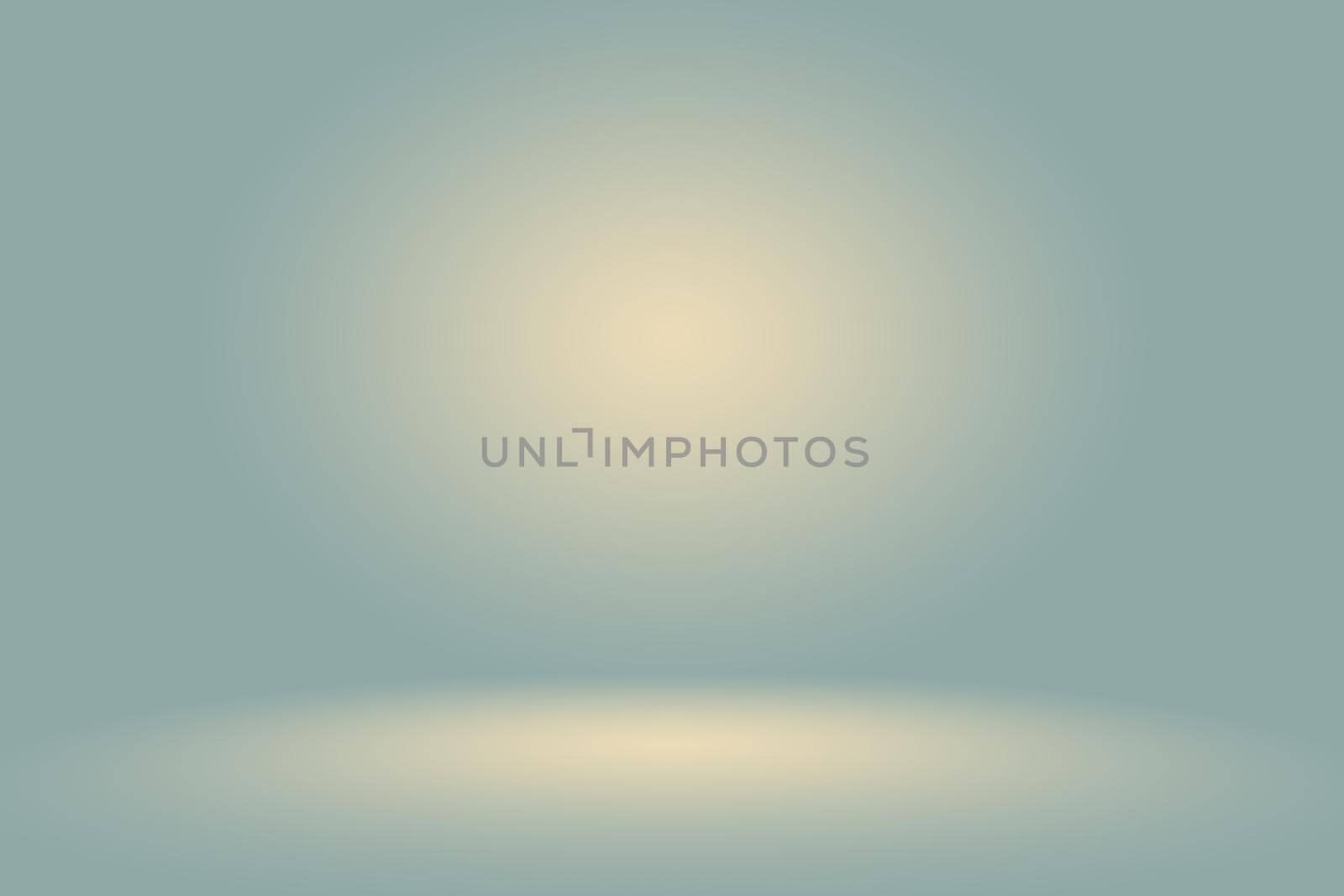 Abstract Empty Dark White Grey gradient with Black solid vignette lighting Studio wall and floor background well use as backdrop. Background empty white room with space for your text and picture.