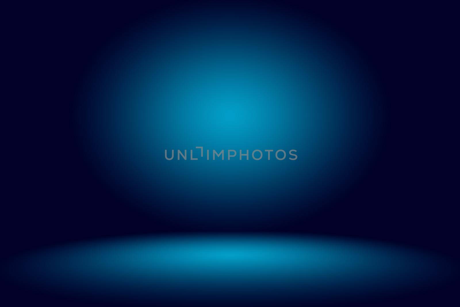 Gradient Blue abstract background. Smooth Dark blue with Black vignette Studio