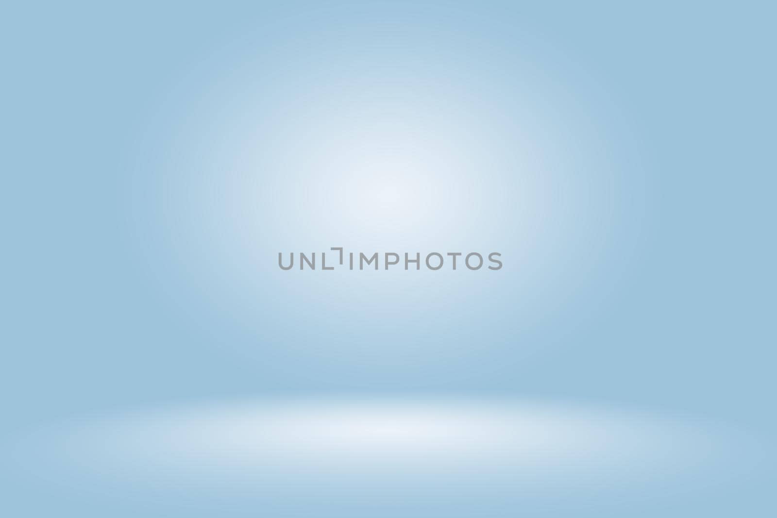 Gradient Blue abstract background. Smooth Dark blue with Black vignette Studio. by Benzoix