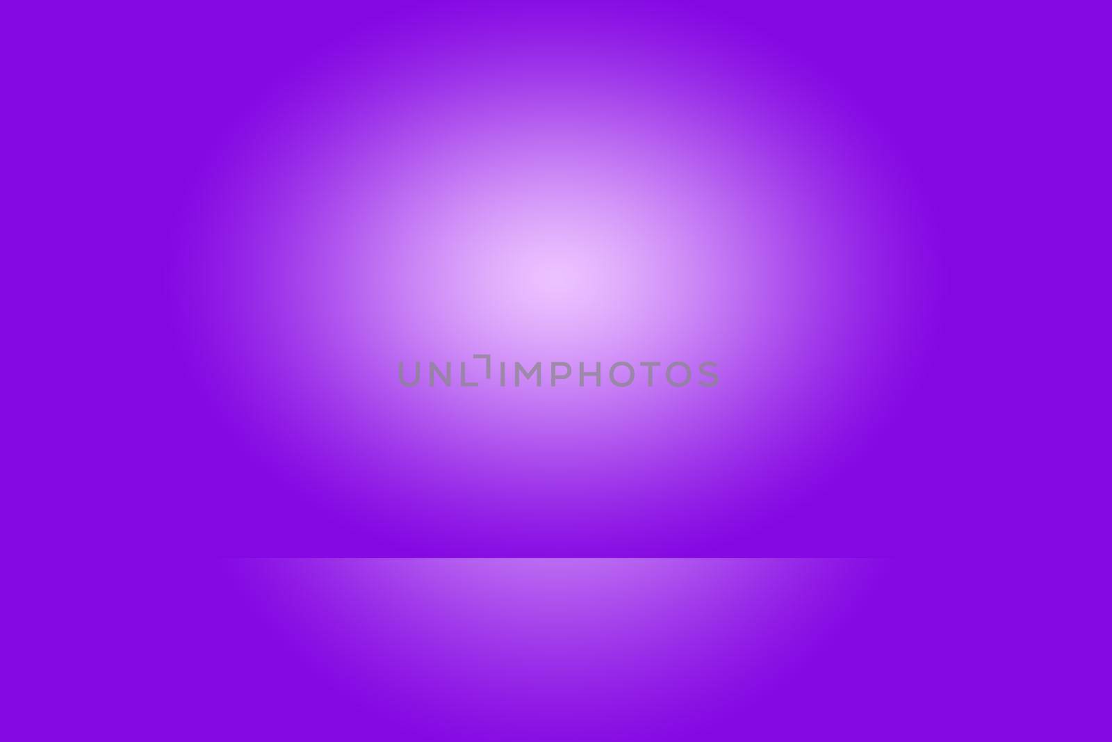 Studio Background Concept - Dark Gradient purple studio room background for product. by Benzoix