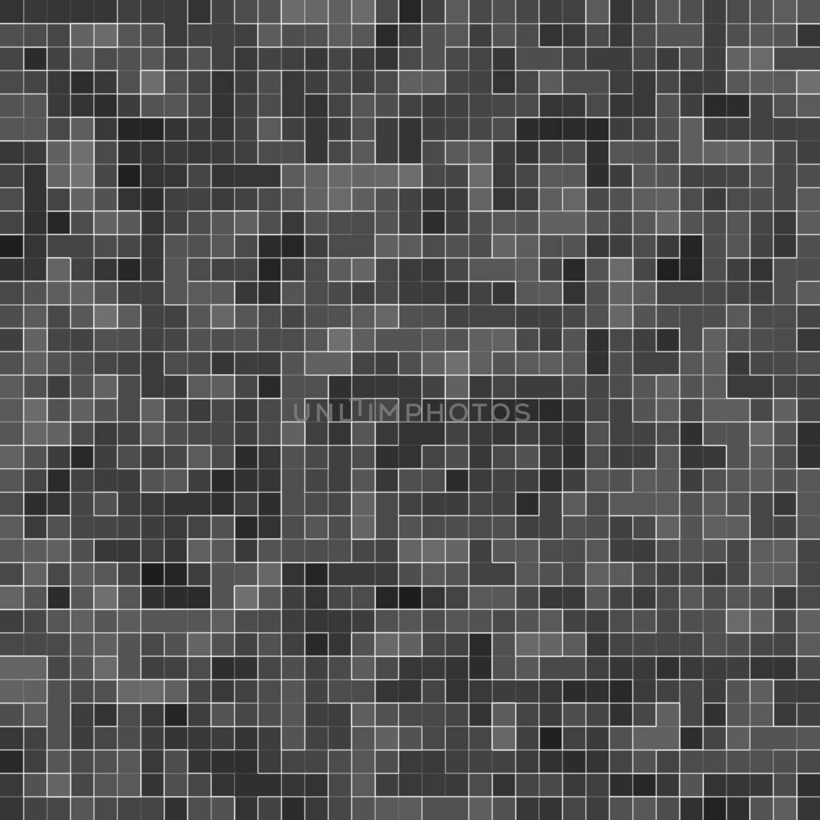Abstract Seamless Pattern. Luxury Black Mosiac Texture abstract ceramic mosaic adorned building. Abstract colored ceramic stones. by Benzoix