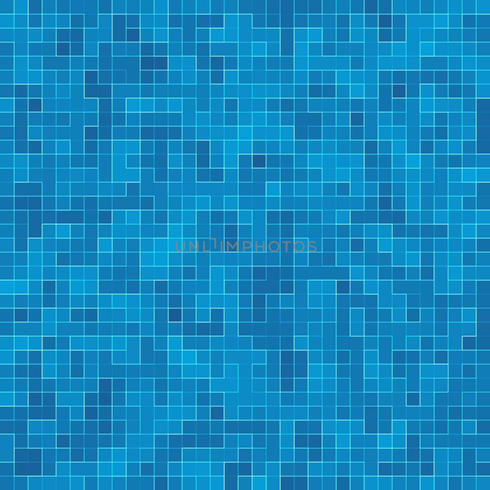 Texture Swimming pool Mosaic tile background. Wallpaper, banner, backdrop. by Benzoix