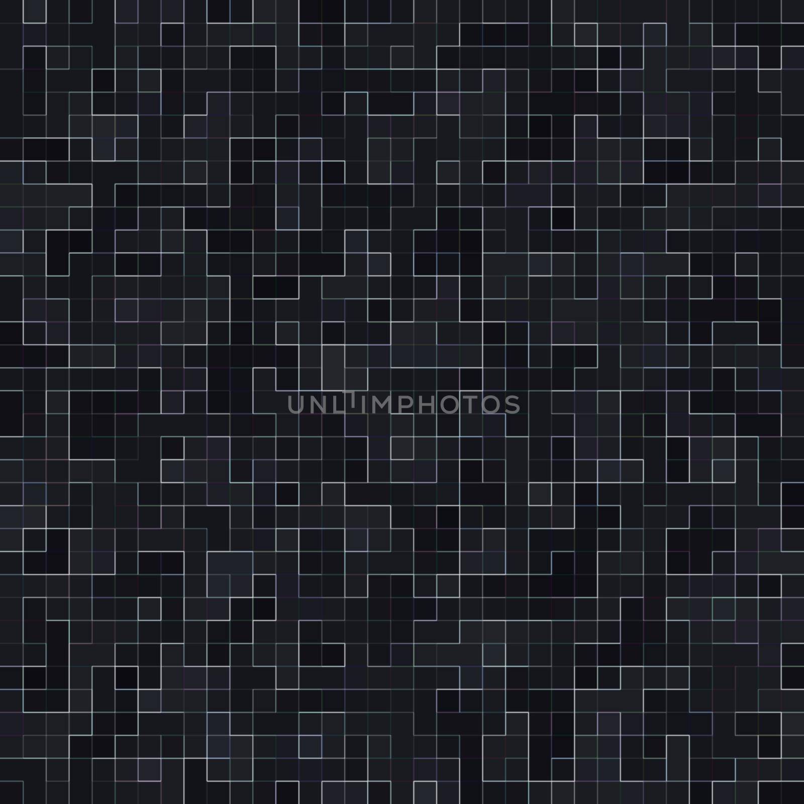 Abstract Seamless Pattern. Luxury Black Mosiac Texture abstract ceramic mosaic adorned building. Abstract colored ceramic stones