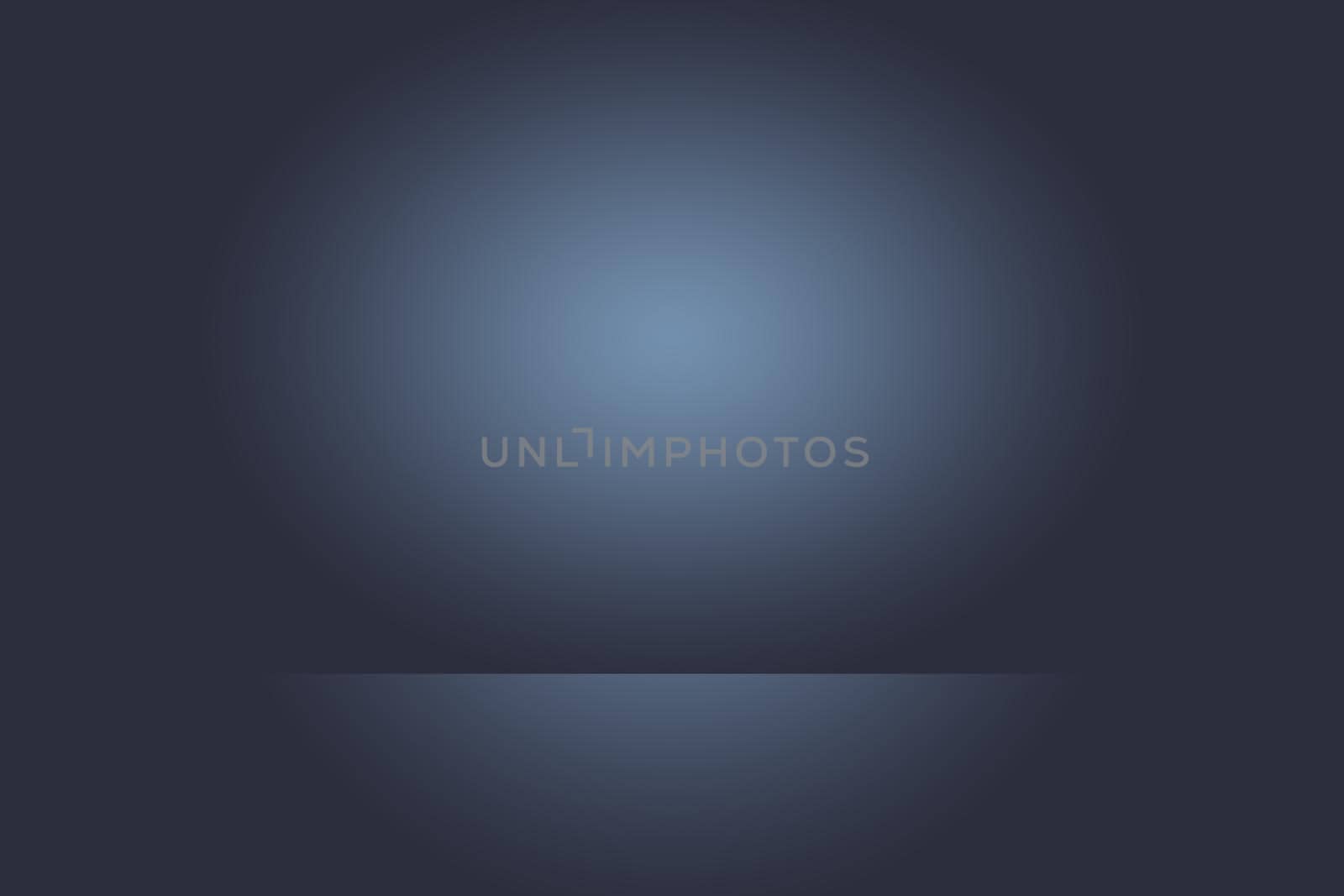 Abstract Smooth Dark blue with Black vignette Studio well use as background,business report,digital,website template,backdrop. by Benzoix