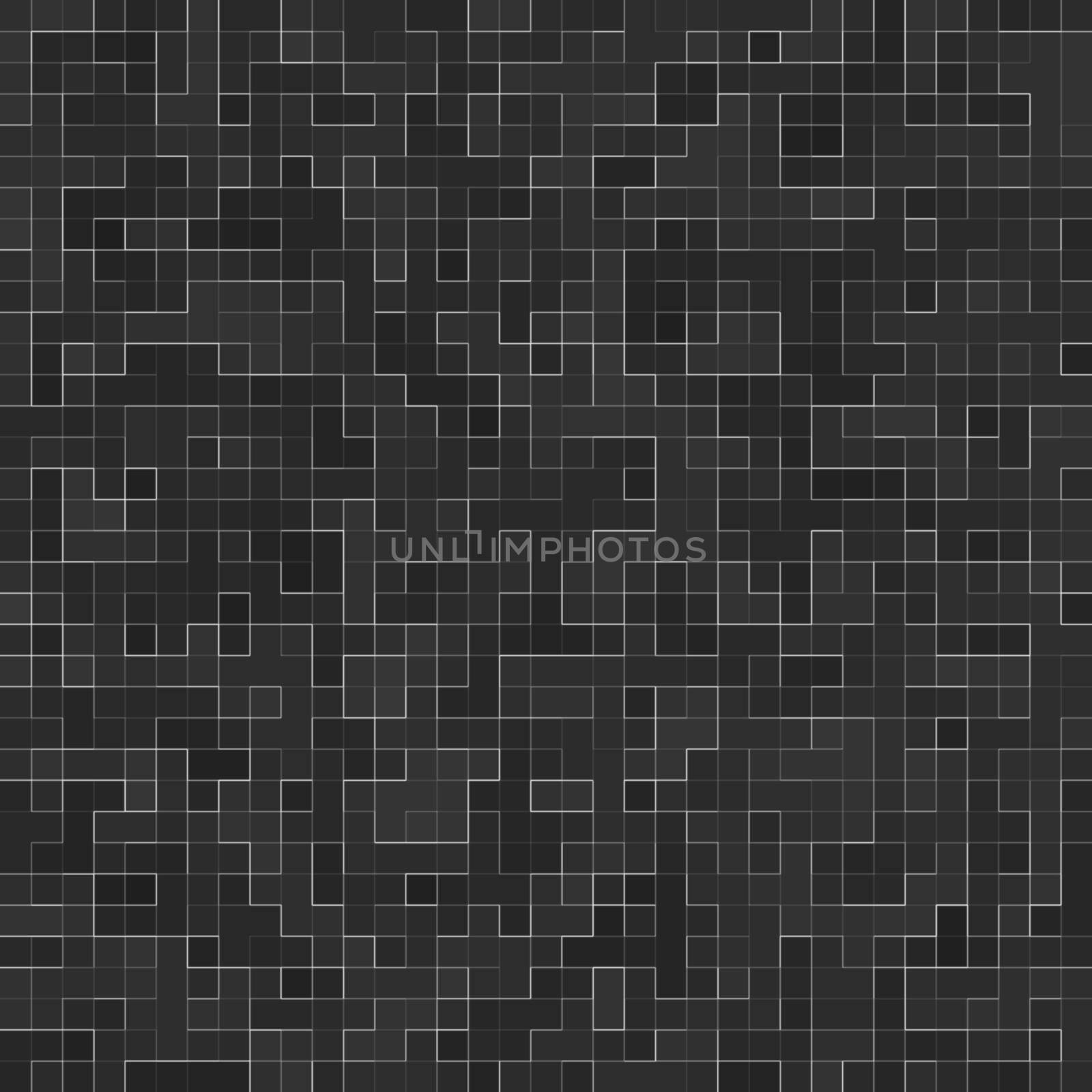 Abstract Seamless Pattern. Luxury Black Mosiac Texture abstract ceramic mosaic adorned building. Abstract colored ceramic stones. by Benzoix