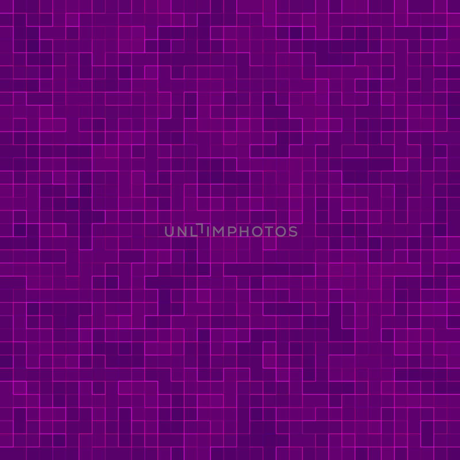 Bright purple square mosaic for textural background