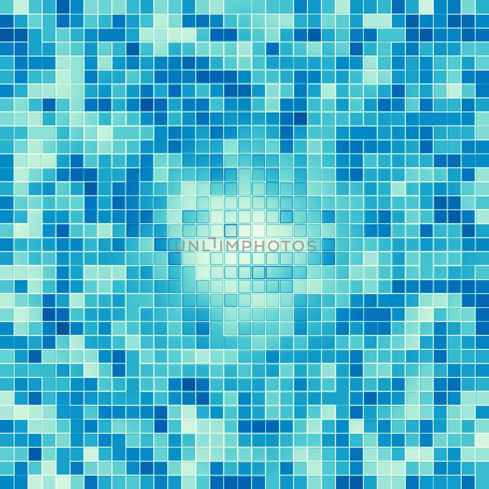 Texture Swimming pool Mosaic tile background. Wallpaper, banner, backdrop. by Benzoix