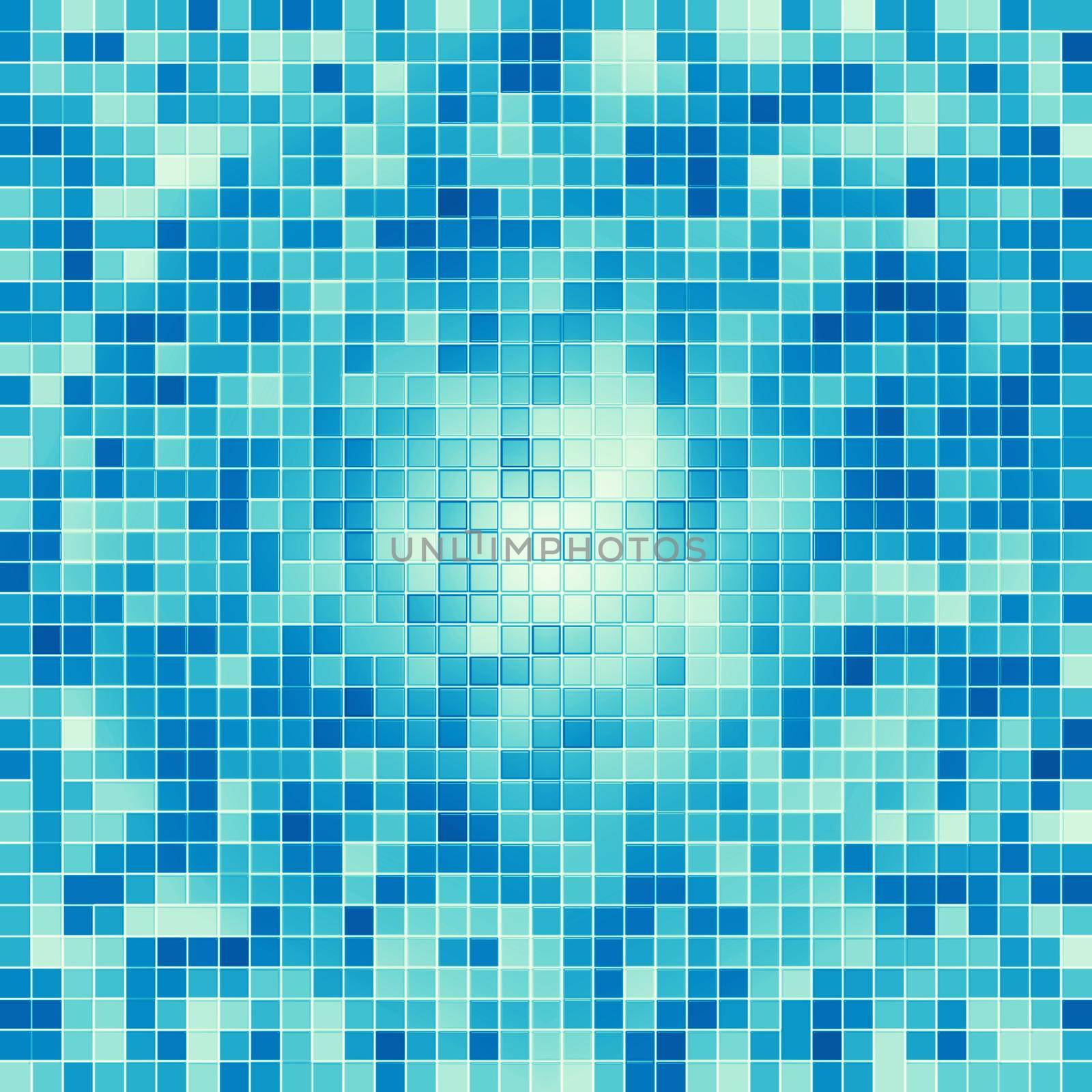 Texture Swimming pool Mosaic tile background. Wallpaper, banner, backdrop. by Benzoix