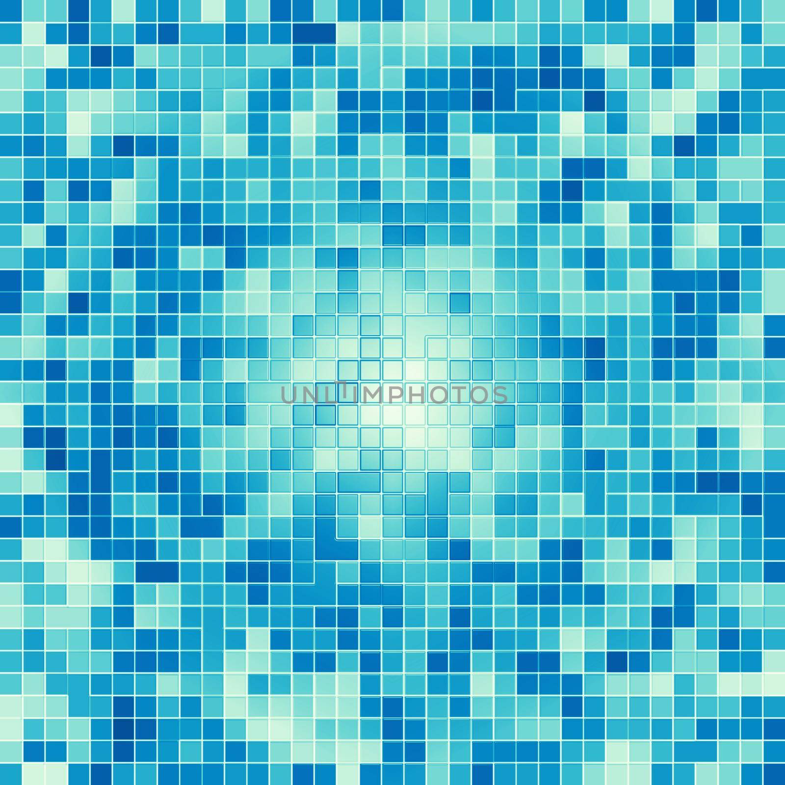 Texture Swimming pool Mosaic tile background. Wallpaper, banner, backdrop. by Benzoix