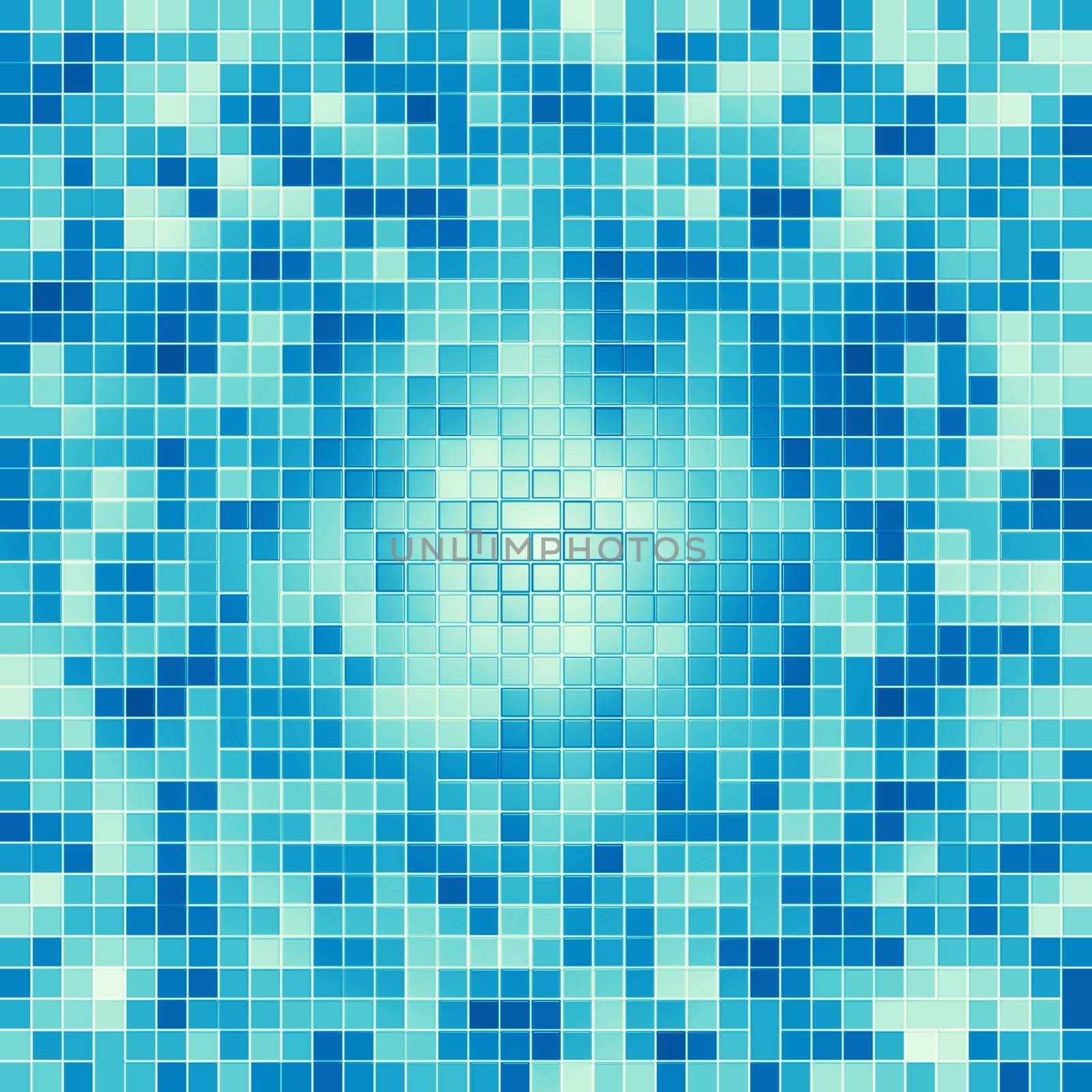 Texture Swimming pool Mosaic tile background. Wallpaper, banner, backdrop. by Benzoix