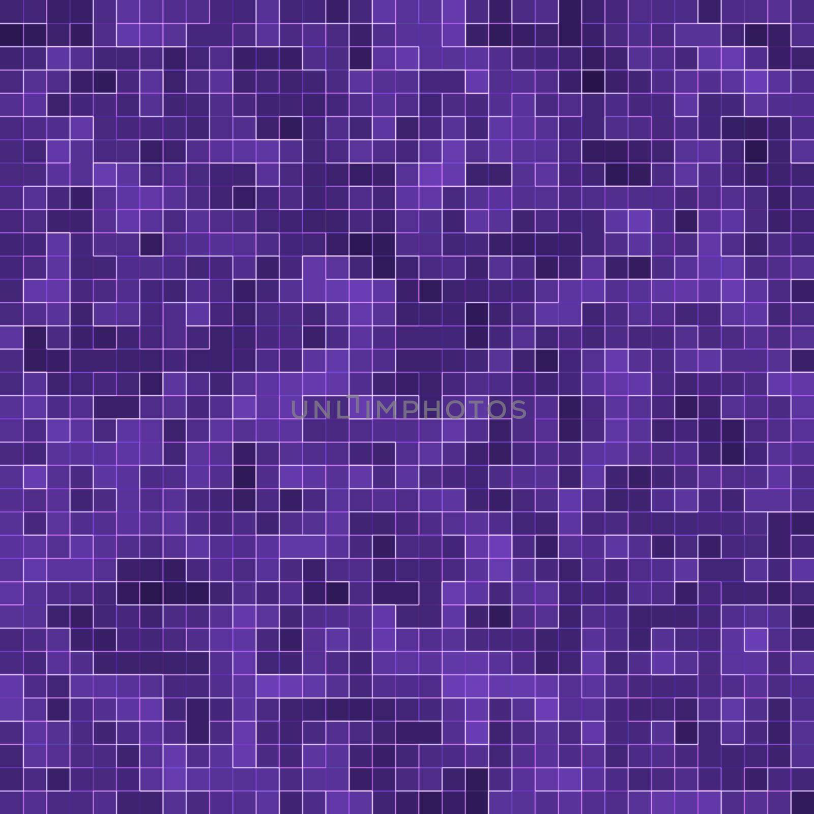 Bright purple square mosaic for textural background. by Benzoix