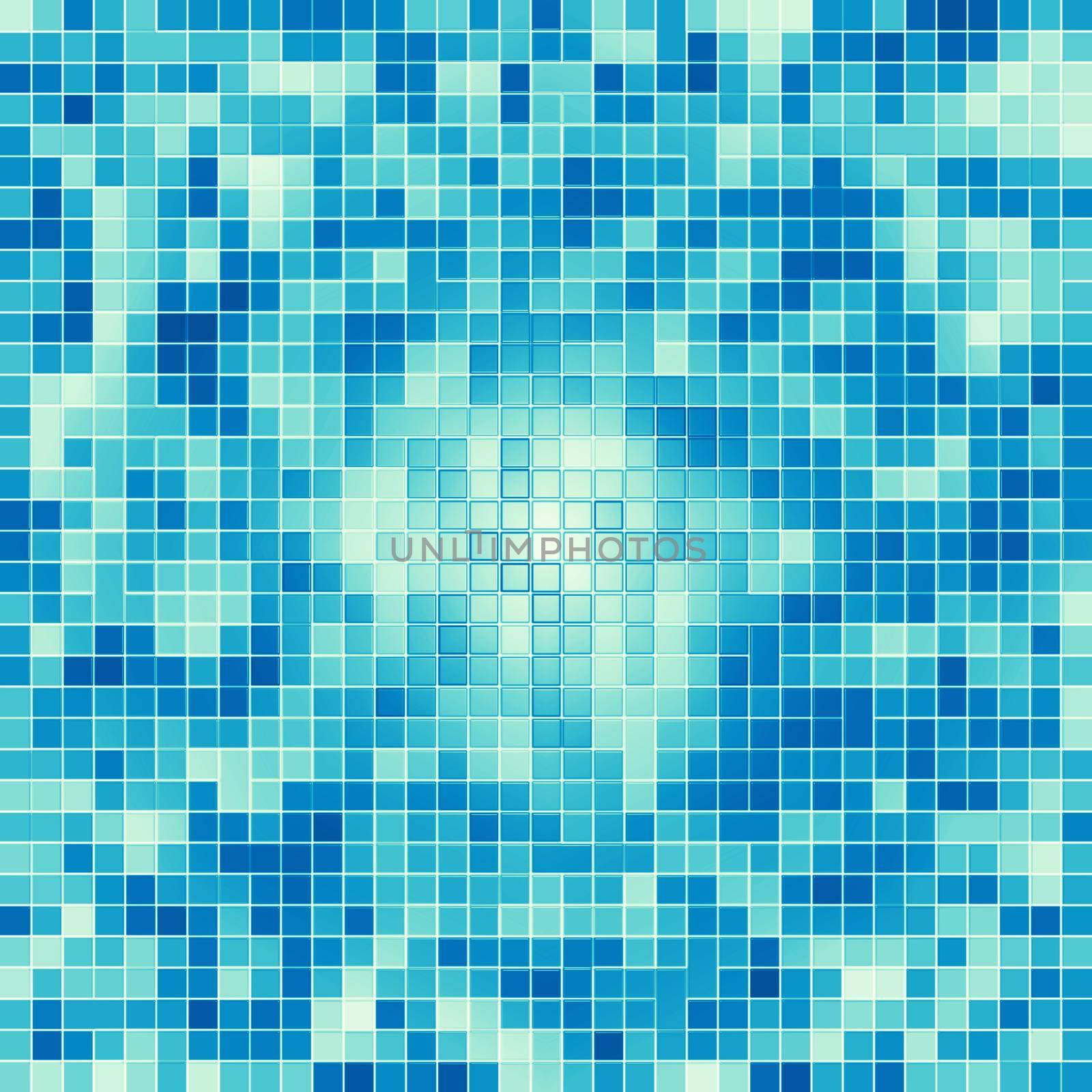 Texture Swimming pool Mosaic tile background. Wallpaper, banner, backdrop. by Benzoix