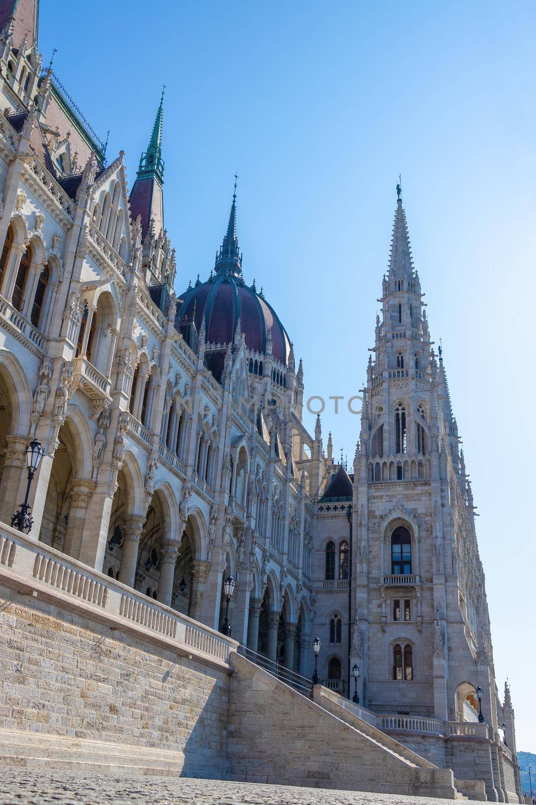 Famous Hungarian Parliament Building in Budapest