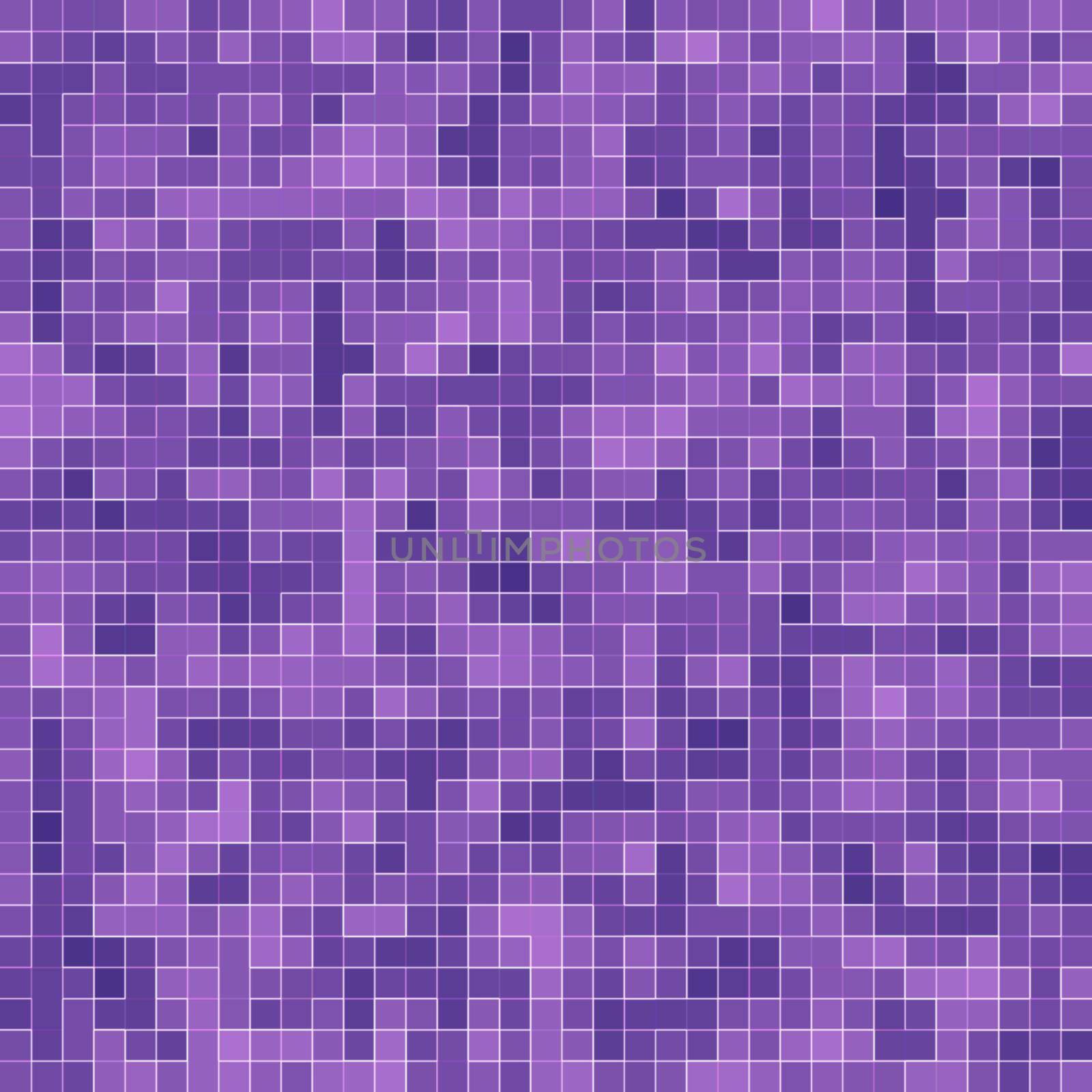 Bright purple square mosaic for textural background. by Benzoix