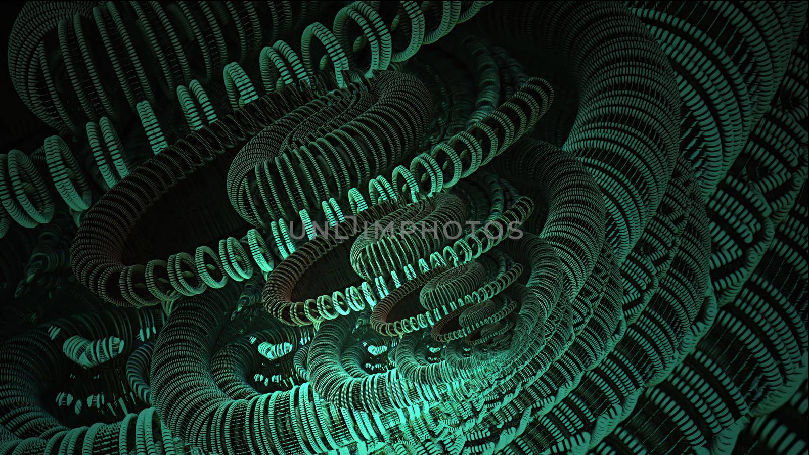 3d illustration - Infinite Zoom  Into Abstract Digital cg background by vitanovski