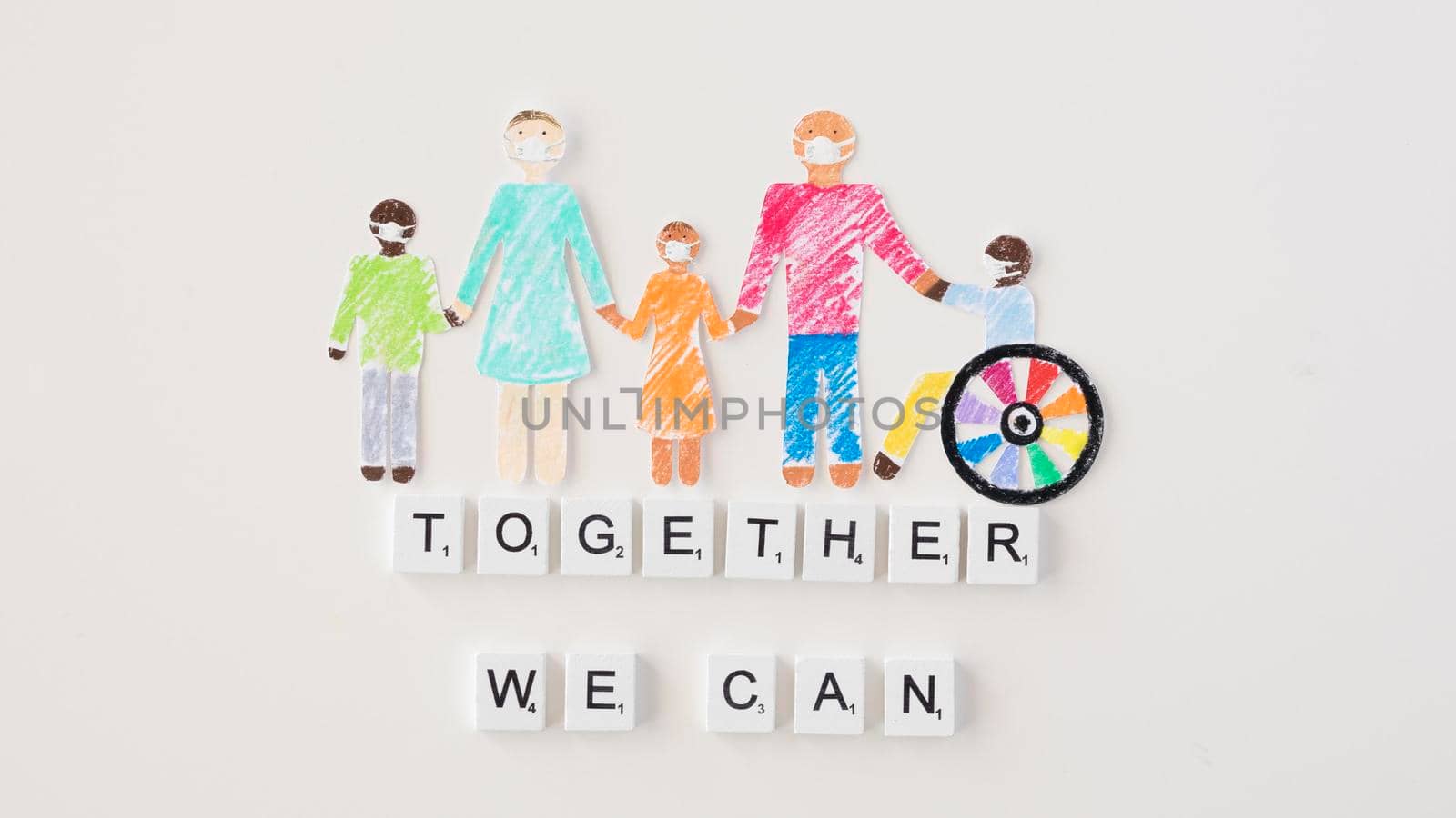 together we can help concept. High resolution photo