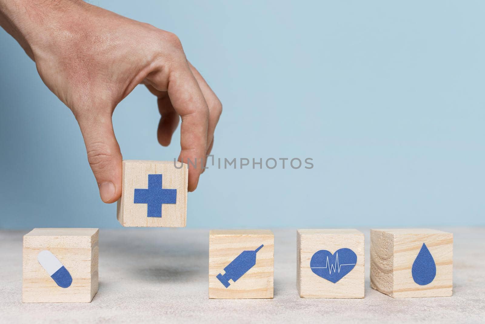 front view assortment medical still life elements. High quality beautiful photo concept by Zahard