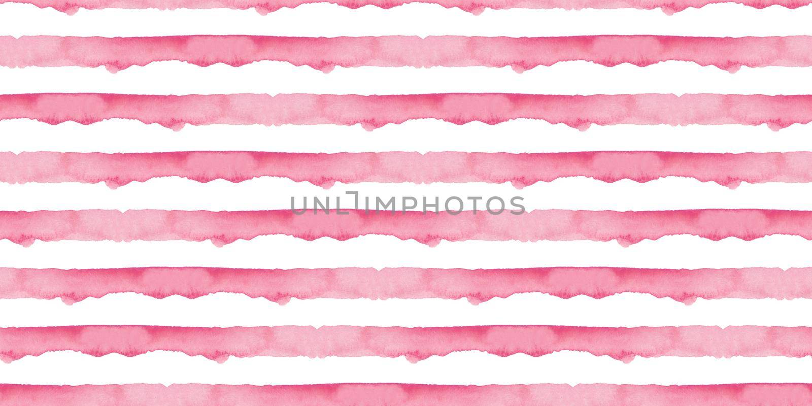 Abstract Pink Stripes Watercolor Background. Seamless Pattern for Fabric Textile and Paper. Simple Hand Painted Stripe.