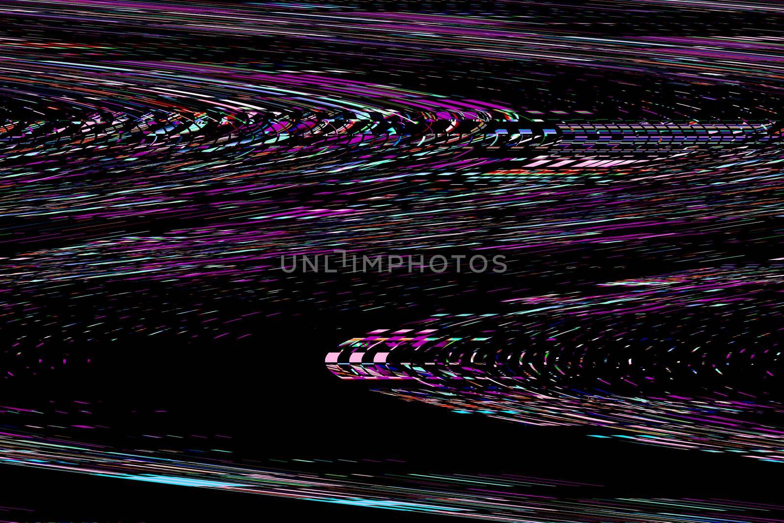 Glitch TV Error background Computer screen and Digital pixel noise abstract design Photo glitch Television signal fail Data decay Colorful noise by DesignAB