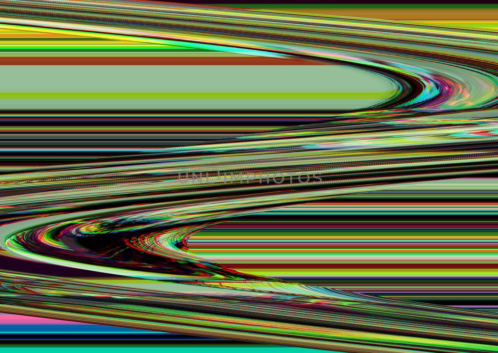 Glitch psychedelic background Old TV screen error Digital pixel noise abstract design Photo glitch Television signal fail. Technical problem grunge wallpaper. Colorful noise by DesignAB