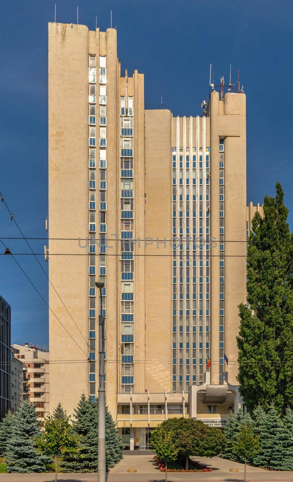 Chisinau, Moldova – 12.09.2021. Presidency of the Republic of Moldova in Chisinau, on a sunny autumn day