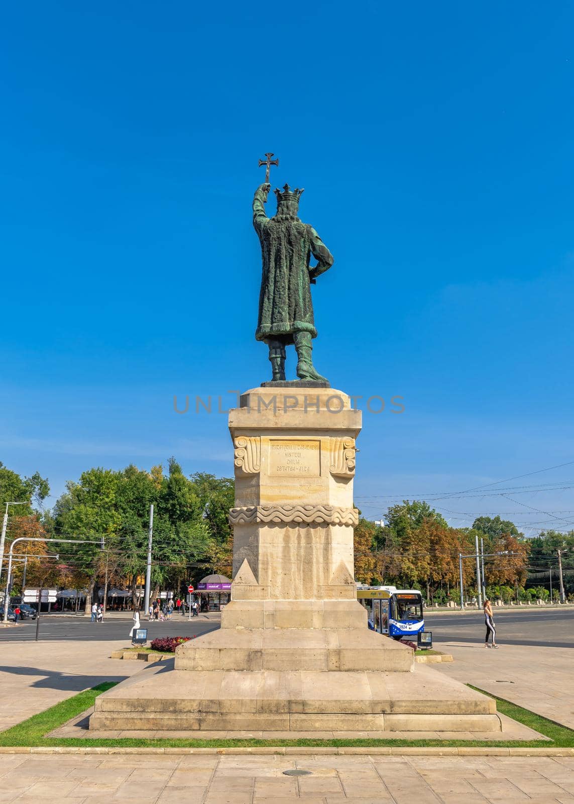 Monument to Stefan cel Mare in Chisinau, Moldova by Multipedia