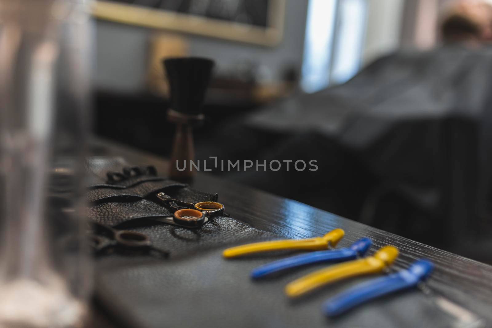hairclips scissors bag. Beautiful photo