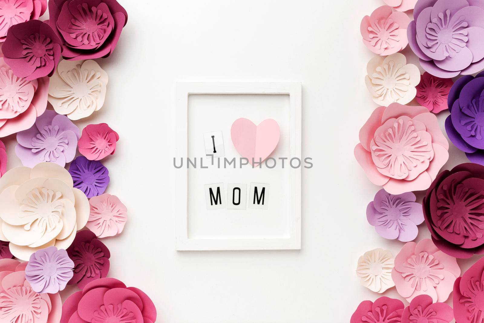 frame with floral ornament frame beside. Beautiful photo