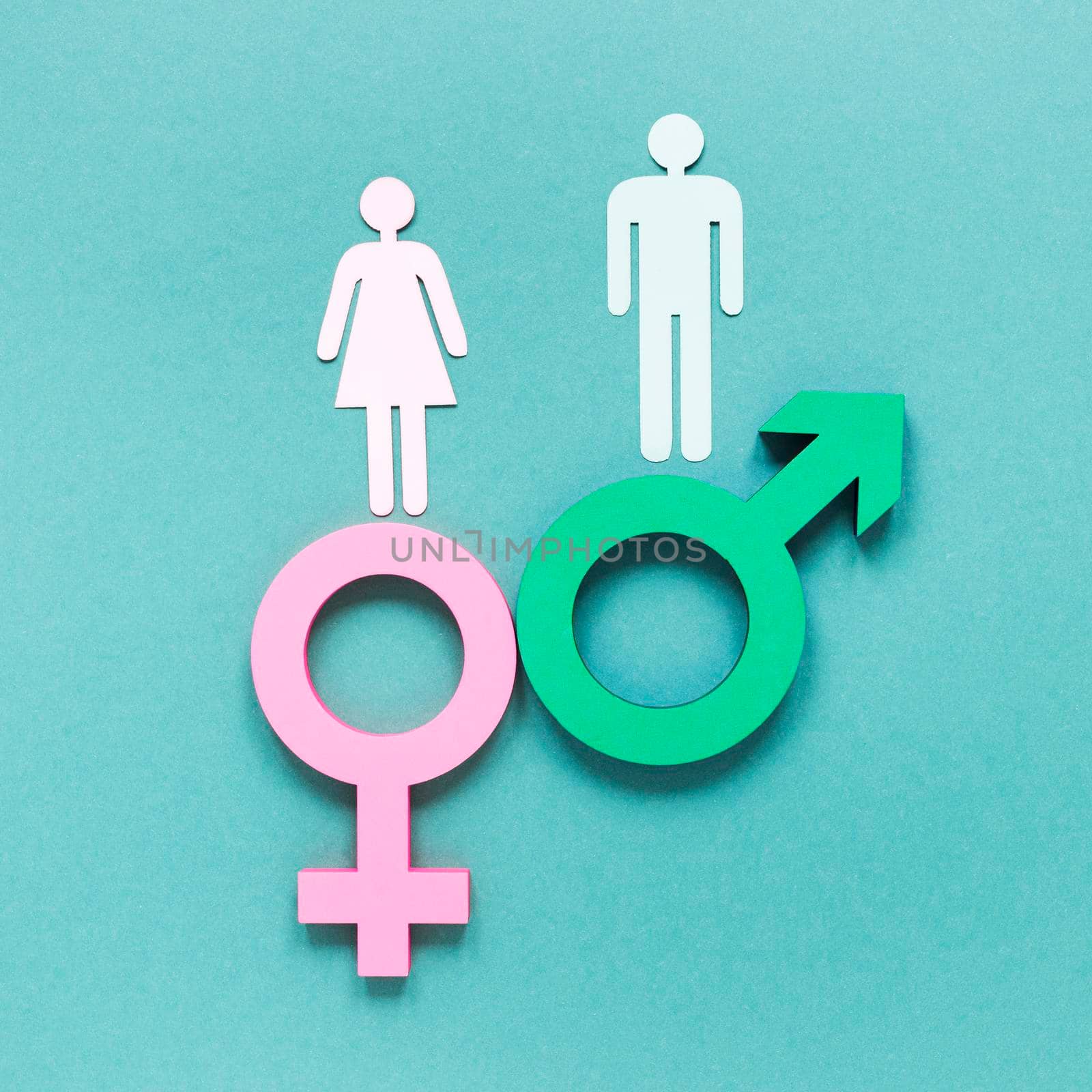 colorful equal rights symbols concept by Zahard
