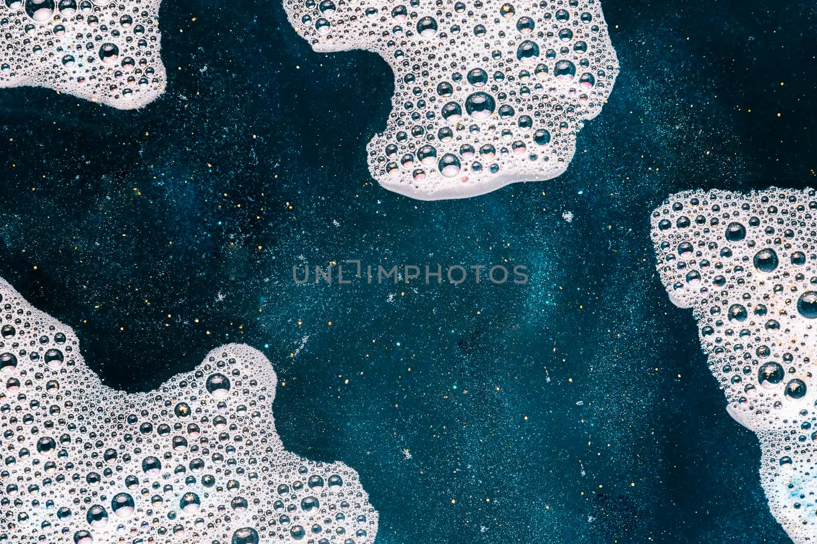 flocks white foam. Beautiful photo