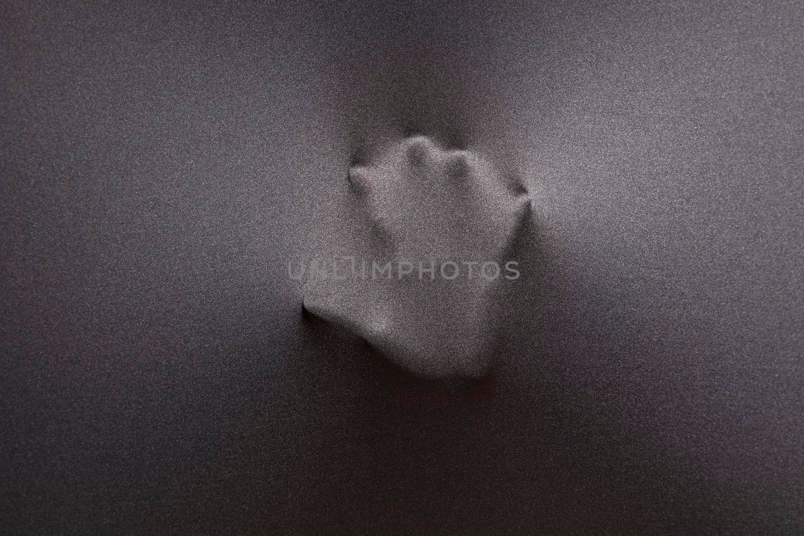 imprint hand fabric. Beautiful photo