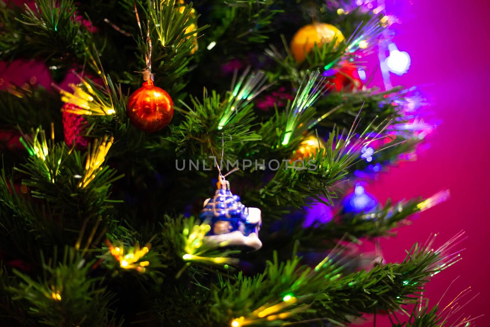 Christmas toys hanging on a Christmas tree by levnat09