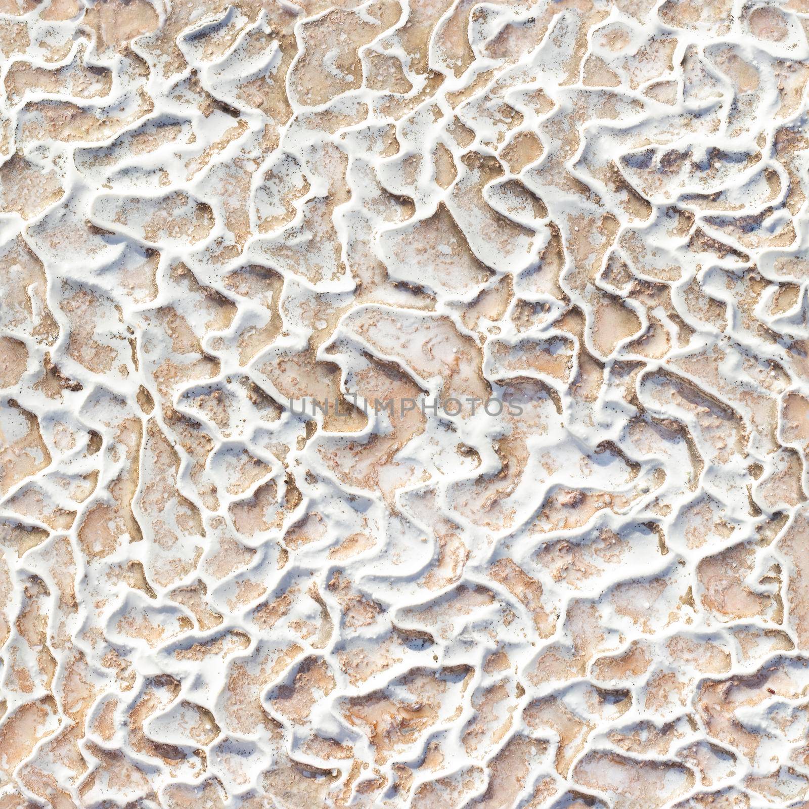 Seamless texture of Pamukkale calcium travertine in Turkey, uneven pattern. by Laguna781