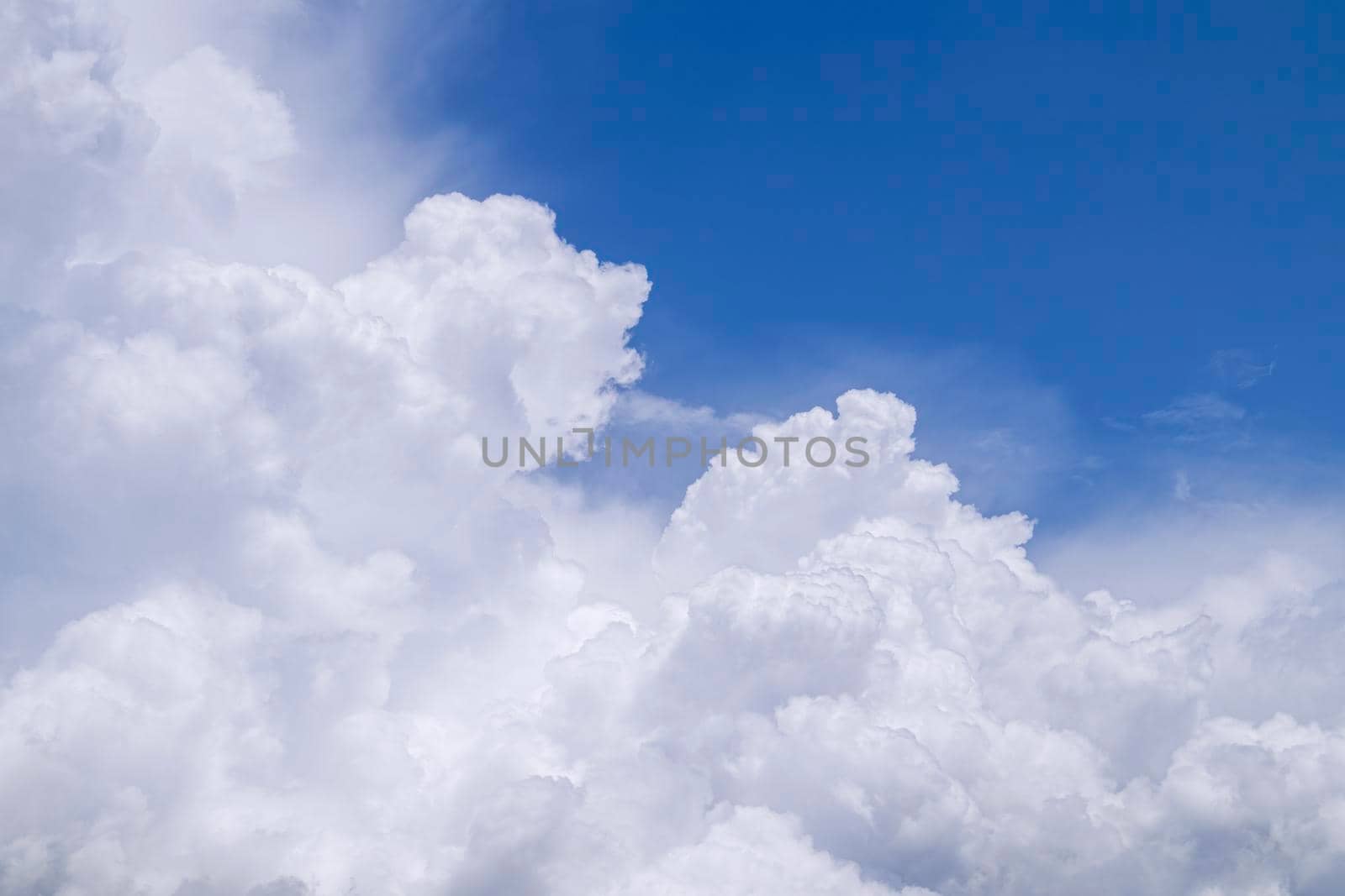 beautiful clouds on the blue sky as a background by roman112007