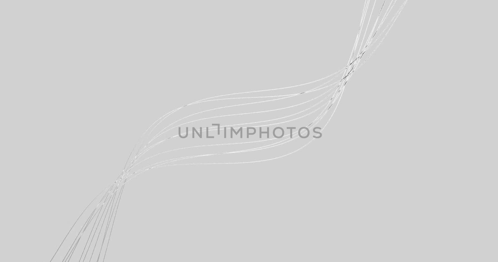 Abstract light gray background with dynamic 3d lines by feofra