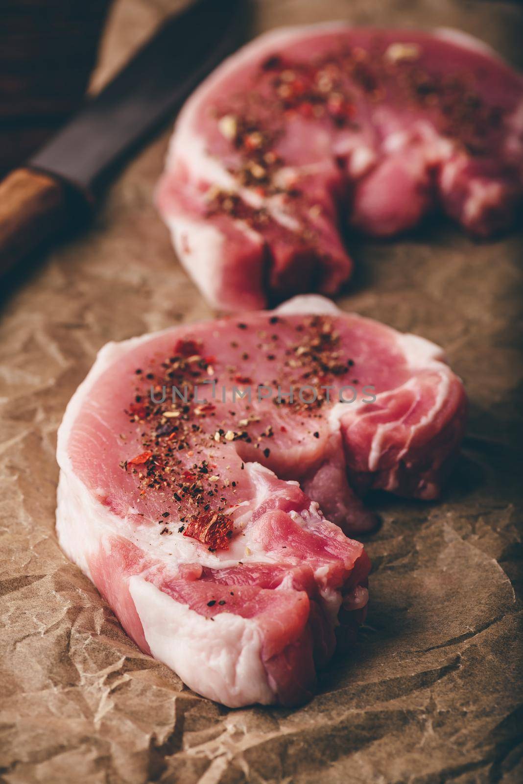 Pork loin steaks with ground spices by Seva_blsv