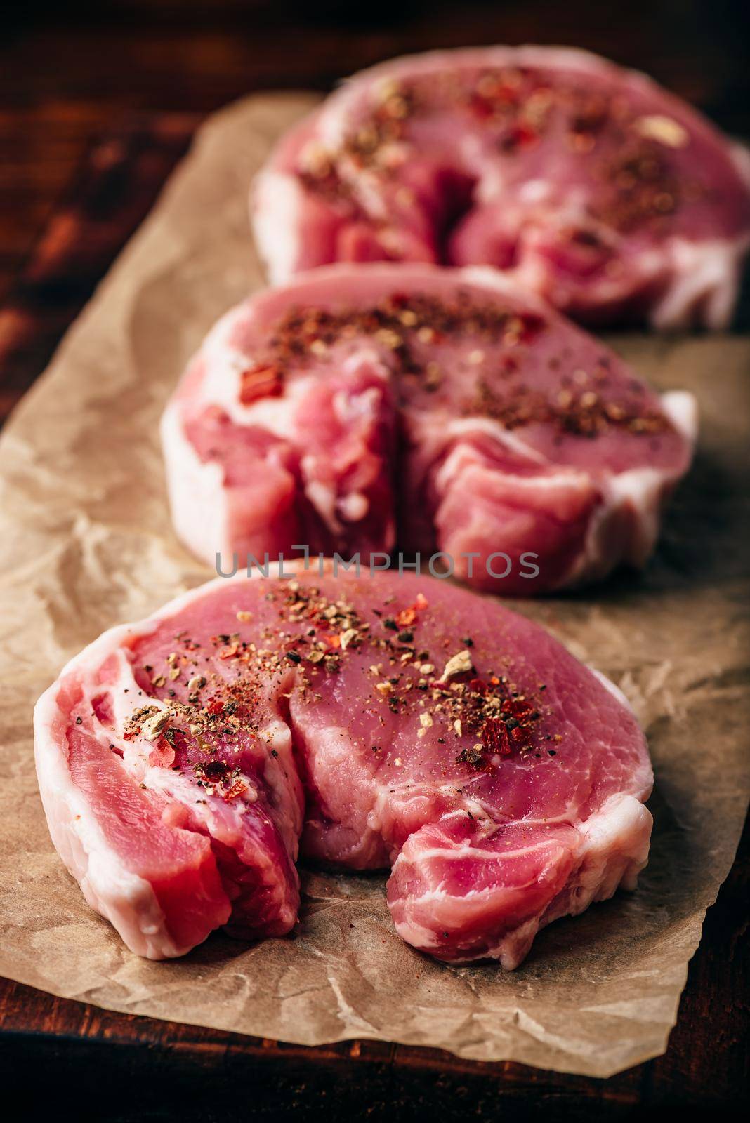 Pork loin steaks with ground spices by Seva_blsv