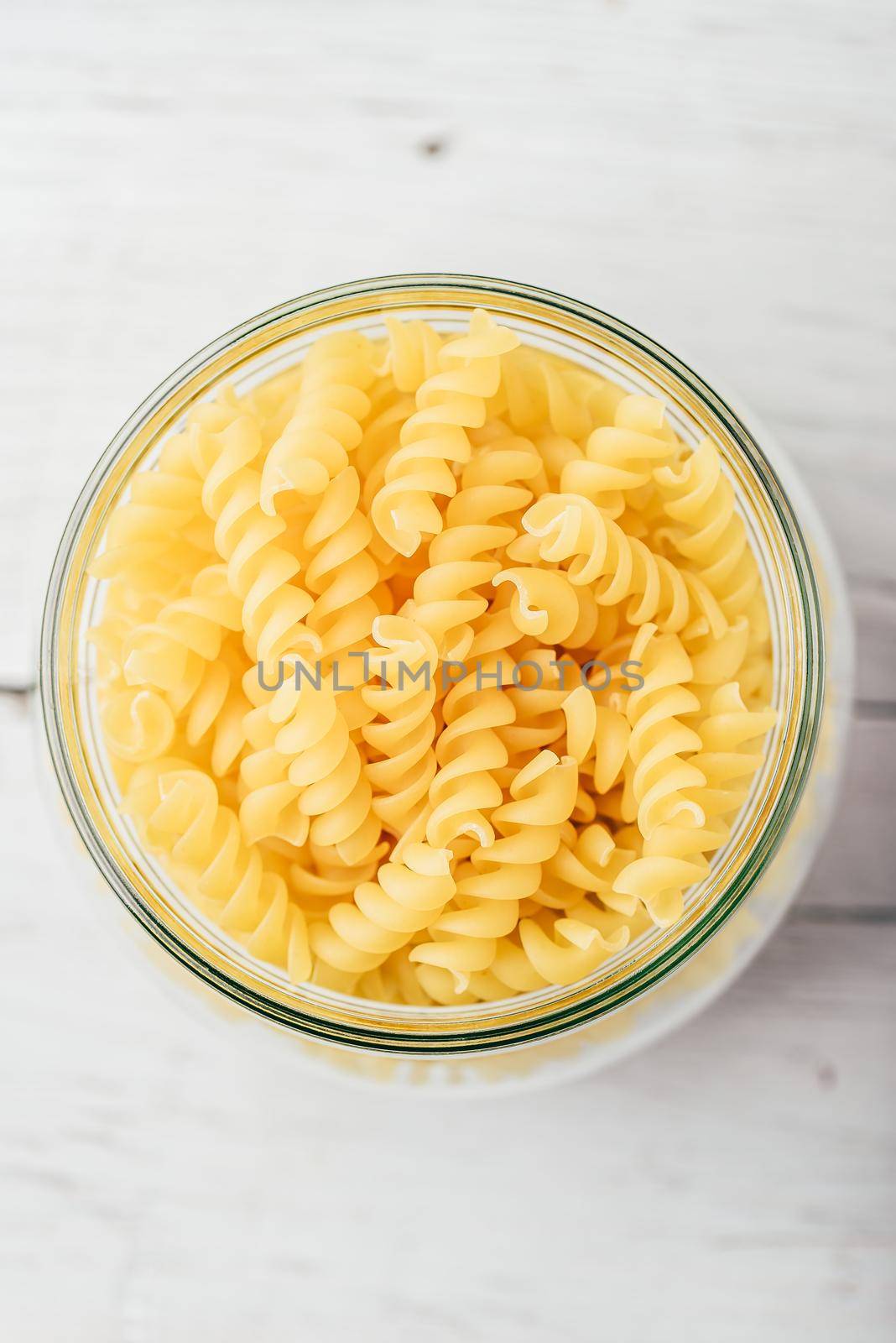 Jar of fusilli pasta by Seva_blsv