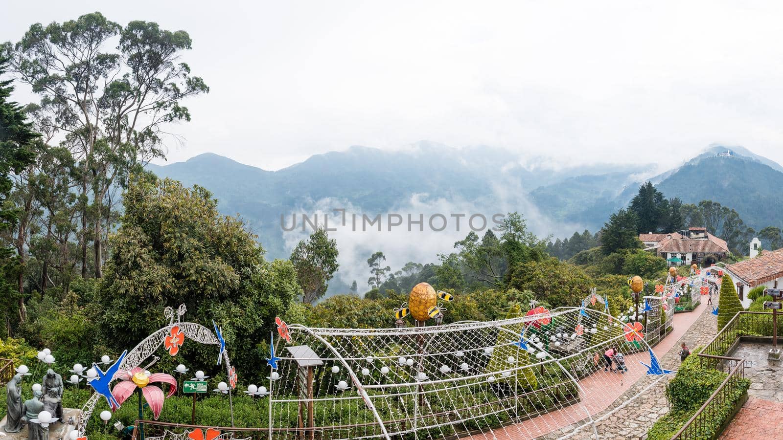 Mount Monserrate garden in Bogota, Colombia. by jyurinko