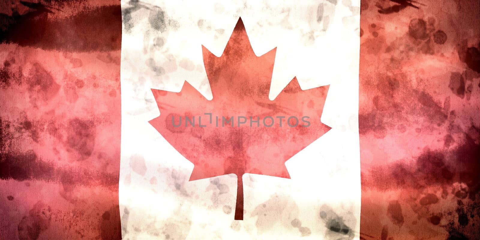 Canada flag - realistic waving fabric flag