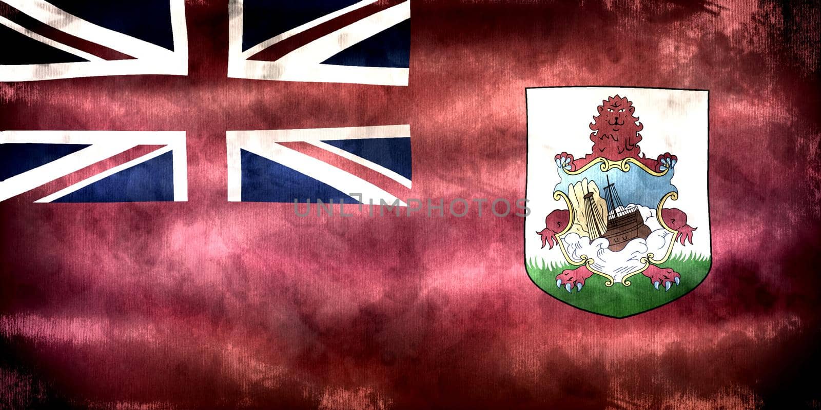 Bermuda flag - realistic waving fabric flag by MP_foto71