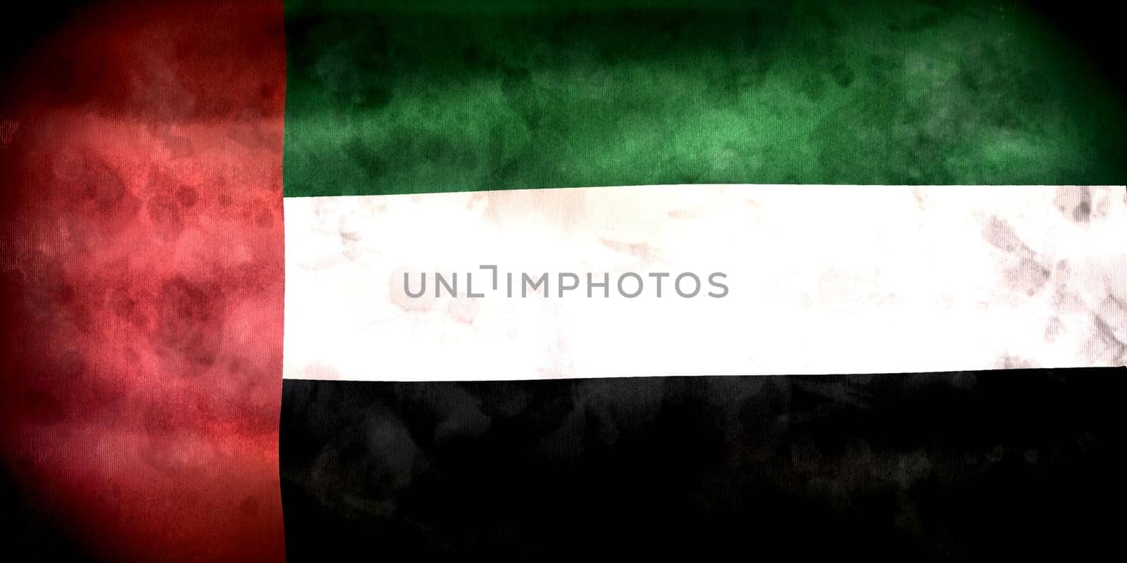 united arab emirates flag - realistic waving fabric flag by MP_foto71